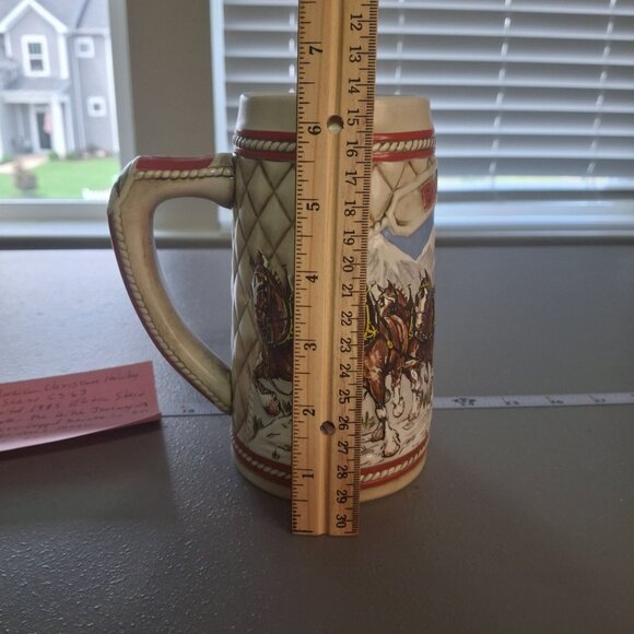 1985 Budweiser “A” Series Clydesdale Beer Stein Limited Edition Ceramarte Brazil - Picture 10 of 11